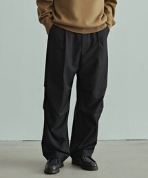 UNIFORM BRIDGE（ユニフォームブリッジ）の「casual one tuck easy slacks black（スラックス）」