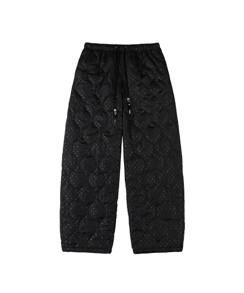 TUOMIO（トゥオミオ）の「DOT QUILTED PANTS [BLACK]（その他パンツ・レディース・その他・1/2）」の2枚目の写真
