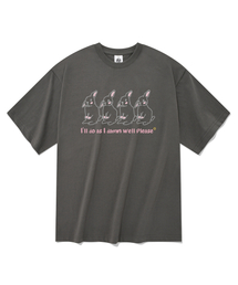 ラビットフォー半袖Tシャツグレー