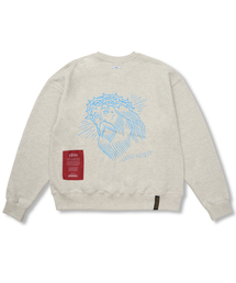 STIGMA（スティグマ）の「Jesus Oversized Crewneck Oatmeal Melange（スウェット）」