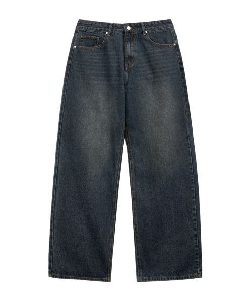 RANDOMOFF（ランダムオフ）の「BTB : WAVE WASHING JEANS [BLUE MINUIT CORE]（デニムパンツ・レディース・ダークインディゴブルー・X-SMALL/SMALL/MEDIUM/LARGE）」の8枚目の写真