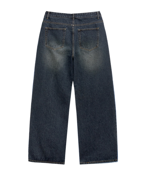 RANDOMOFF（ランダムオフ）の「BTB : WAVE WASHING JEANS [BLUE MINUIT CORE]（デニムパンツ・レディース・ダークインディゴブルー・X-SMALL/SMALL/MEDIUM/LARGE）」の9枚目の写真