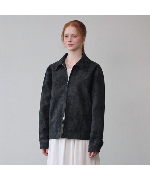 MICANE(ミケーネ)の「エンバー ミニマル レザー ジャンパー(ライダースジャケット・レディース・ブラウン/ブラック・MEDIUM/LARGE/X-LARGE/SMALL)」の2枚目の写真