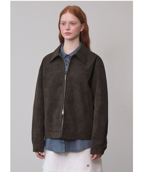 MICANE(ミケーネ)の「エンバー ミニマル レザー ジャンパー(ライダースジャケット・レディース・ブラウン/ブラック・MEDIUM/LARGE/X-LARGE/SMALL)」の6枚目の写真