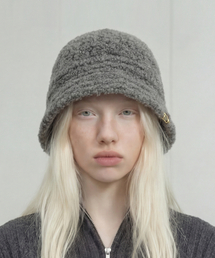 UNDERCONTROL STUDIO（アンダーコントロールスタジオ）の「冬ニットバケットハット KNIT BUCKET / モヘアブークレ / チャコール（ハット）」