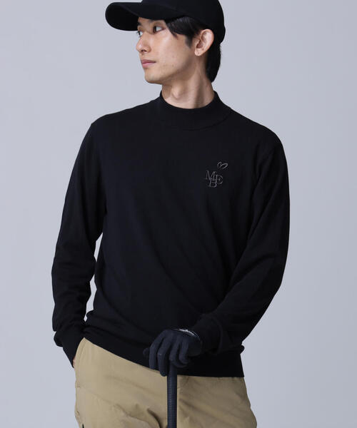 MASTER BUNNY EDITION ハイネックシャツ ブラック　サイズ5 MASTER BUNNY EDITION】ハイネックニットプルオーバー（Tシャツ