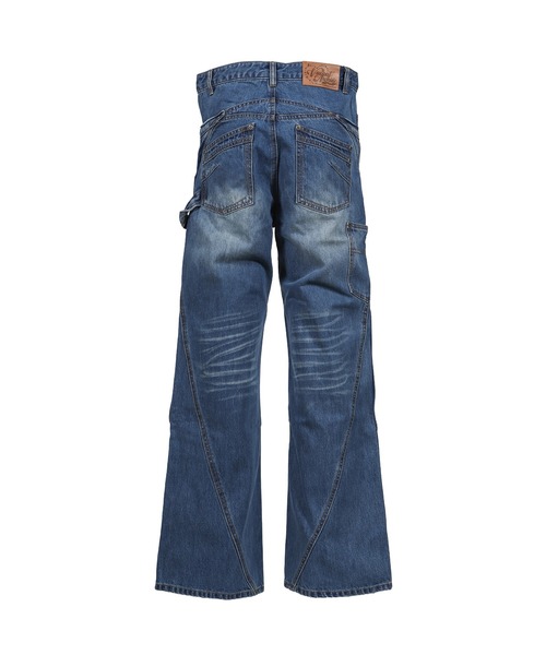 VACANT Archive（ベイカントアーカイブ）の「ENDRICK DAMAGED DENIM PANTS（その他パンツ・メンズ・ブルー/ブラック・MEDIUM/LARGE）」の7枚目の写真