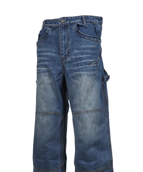 VACANT Archive（ベイカントアーカイブ）の「ENDRICK DAMAGED DENIM PANTS（その他パンツ・メンズ・ブルー/ブラック・MEDIUM/LARGE）」の9枚目の写真