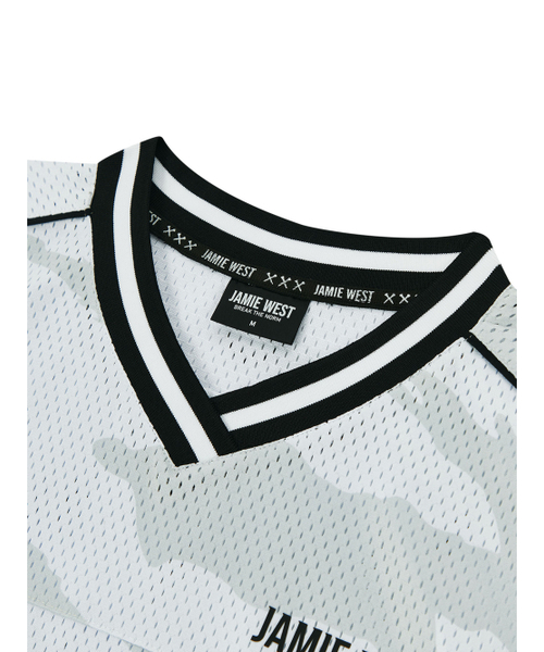 JAMIE WEST(ジェイミーウエスト)の「NO.99 VネックマッシュカモTシャツ(ホワイト)(Tシャツ/カットソー・レディース・その他・MEDIUM/LARGE/X-LARGE)」の3枚目の写真
