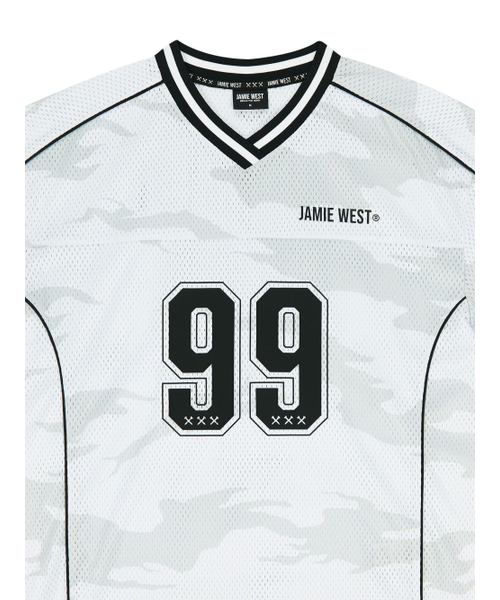 JAMIE WEST(ジェイミーウエスト)の「NO.99 VネックマッシュカモTシャツ(ホワイト)(Tシャツ/カットソー・レディース・その他・MEDIUM/LARGE/X-LARGE)」の5枚目の写真