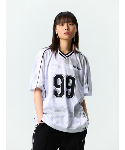 JAMIE WEST(ジェイミーウエスト)の「NO.99 VネックマッシュカモTシャツ(ホワイト)(Tシャツ/カットソー・レディース・その他・MEDIUM/LARGE/X-LARGE)」の12枚目の写真