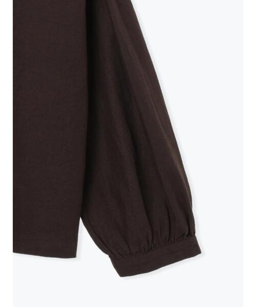 TSUHARU by Samansa Mos2（ツハルバイサマンサモスモス）の「[tukuroi]綿麻ツイル刺繍ブラウス（シャツ/ブラウス・レディース・ベージュ/ブラウン・F）」の4枚目の写真