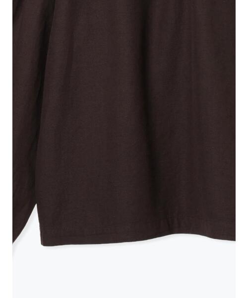 TSUHARU by Samansa Mos2（ツハルバイサマンサモスモス）の「[tukuroi]綿麻ツイル刺繍ブラウス（シャツ/ブラウス・レディース・ベージュ/ブラウン・F）」の5枚目の写真