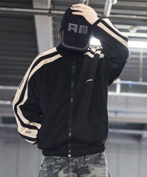 ATMARK（アットマーク）の「《2サイズ展開　/　UNISEX　》ATMARKスエードトラックジャケット　アームライン（ブルゾン）」