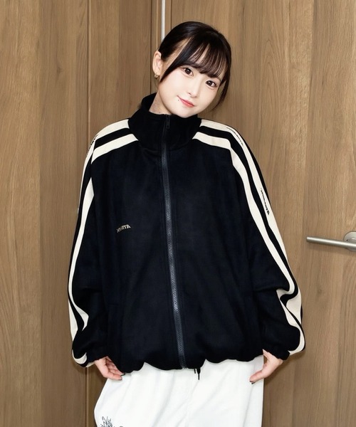 2サイズ展開 / UNISEX 》ATMARKスエードトラックジャケット アーム