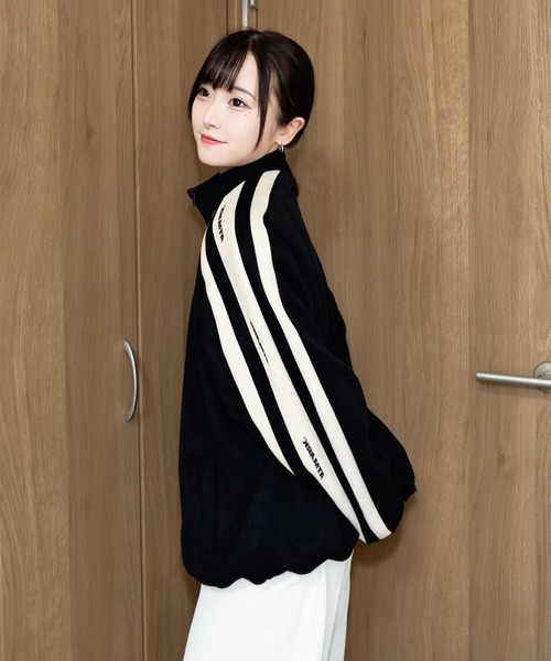 2サイズ展開 / UNISEX 》ATMARKスエードトラックジャケット アーム