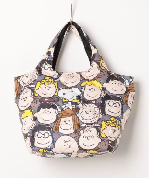 PEANUTS(ピーナッツ)の「PEANUTS 中綿ミニキルティングトート(トートバッグ・レディース・ダークグリーン/ブラック/その他/レオパード・FREE)」の1枚目の写真