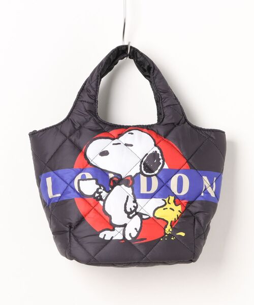 PEANUTS(ピーナッツ)の「PEANUTS 中綿ミニキルティングトート(トートバッグ・レディース・ダークグリーン/ブラック/その他/レオパード・FREE)」の2枚目の写真