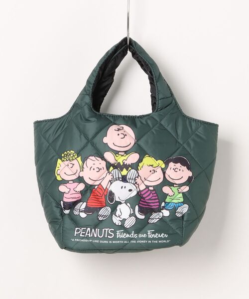 PEANUTS(ピーナッツ)の「PEANUTS 中綿ミニキルティングトート(トートバッグ・レディース・ダークグリーン/ブラック/その他/レオパード・FREE)」の3枚目の写真