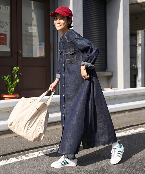 SOMETHING × FREAK'S STORE/サムシング 別注 DENIM SHIRTS ONE PIECE
