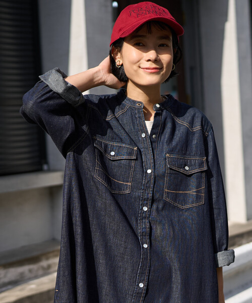 SOMETHING × FREAK'S STORE/サムシング 別注 DENIM SHIRTS ONE PIECE