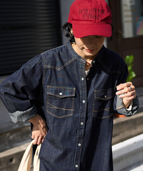 SOMETHING × FREAK'S STORE/サムシング 別注 DENIM SHIRTS ONE PIECE
