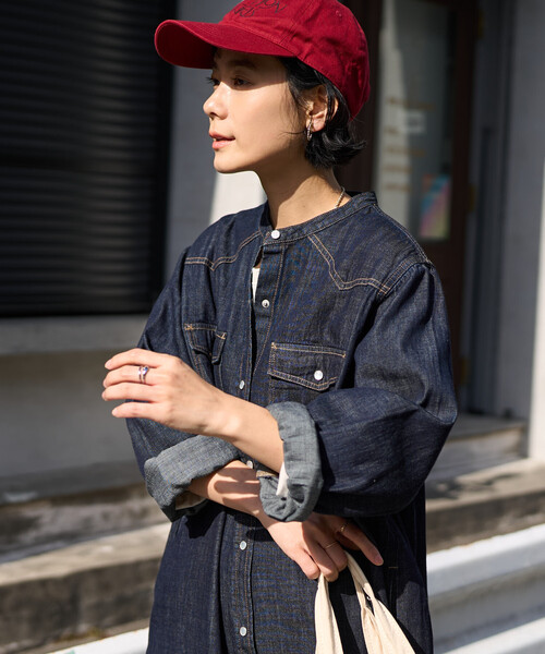 SOMETHING × FREAK'S STORE/サムシング 別注 DENIM SHIRTS ONE PIECE