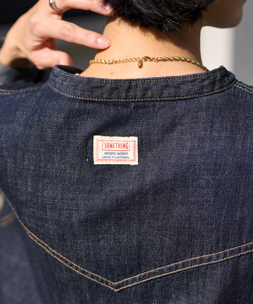 SOMETHING × FREAK'S STORE/サムシング 別注 DENIM SHIRTS ONE PIECE