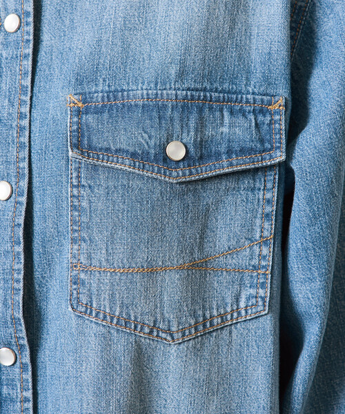SOMETHING×FREAK'S STORE 別注 デニムシャツワンピース SOMETHING/別注 DENIM SHIRTS ONE PIECE｜Daytona Park(FREAK'S STORE