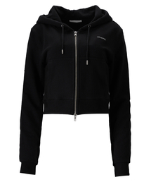 BASIC ZIP UP HOODIE - BLACK