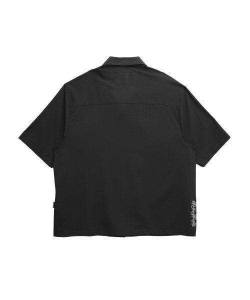 GOSTREET(ゴーストリート)の「オープンカラークーリングパンチングシャツブラック(シャツ/ブラウス・メンズ・その他・MEDIUM/LARGE)」の4枚目の写真