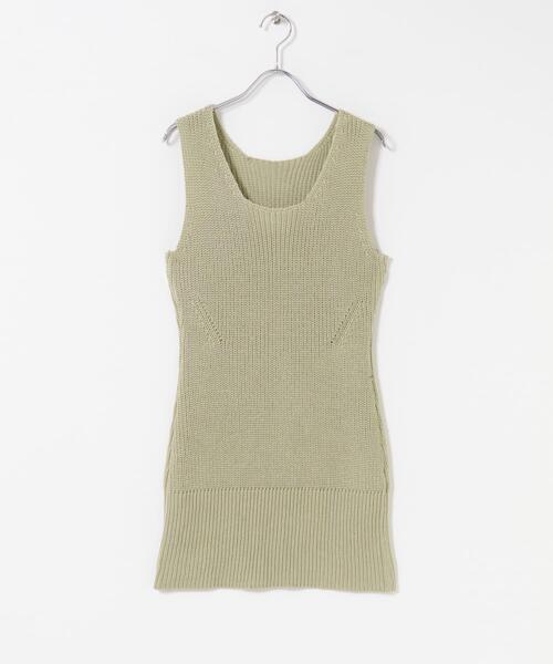 SENSE OF PLACE by URBAN RESEARCH（センスオブプレイスバイアーバンリサーチ）の「『洗濯可』ミドルゲージチュニックベスト（ベスト・レディース・ベージュ/ブラック/アイボリー・ONE）」の13枚目の写真