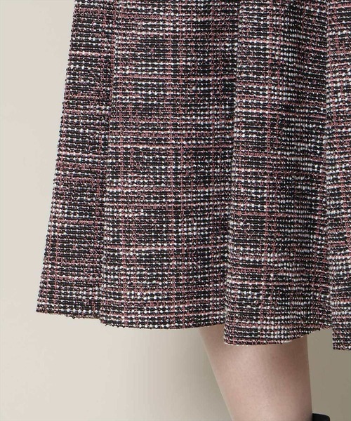 WILLSELECTION(ウィルセレクション)の「カットツイードワンピース×フェザーニットSET(ワンピース・レディース・ブルー/ラベンダー/ベージュ/ピンク・FREE)」の15枚目の写真