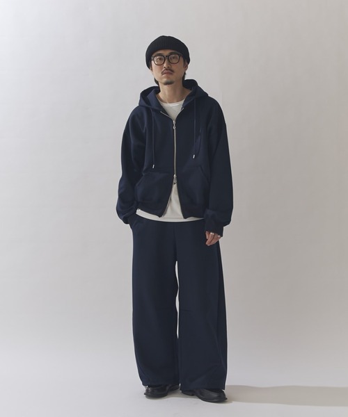 Lui's(ルイス)の「リラックス フードジップブルゾン(パーカー・メンズ・ネイビー/ブラック/グレー/ライトグレー・S/M)」の5枚目の写真