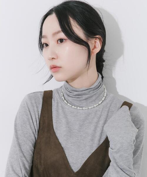 SMELLY（スメリー）の「パールメタルビーズネックカフ（ネックレス・レディース・ホワイト系その他・-）」の7枚目の写真