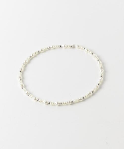 SMELLY（スメリー）の「パールメタルビーズネックカフ（ネックレス・レディース・ホワイト系その他・-）」の8枚目の写真