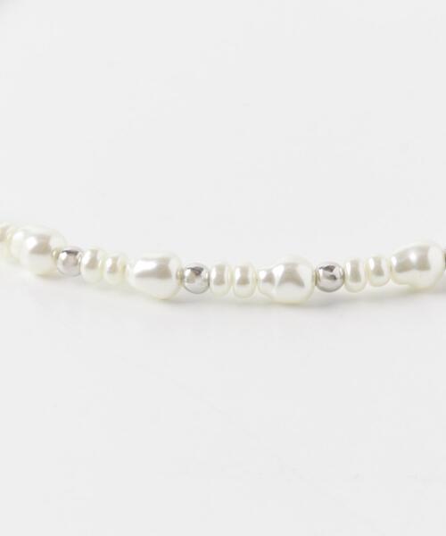 SMELLY（スメリー）の「パールメタルビーズネックカフ（ネックレス・レディース・ホワイト系その他・-）」の9枚目の写真