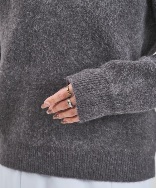 31 Sons de mode（トランテアン　ソン　ドゥ　モード）の「2025秋冬新作 一部店舗限定 サイドボタンハイネックニット（ニット/セーター・レディース・グレー/ホワイト・ﾌﾘ-）」の20枚目の写真