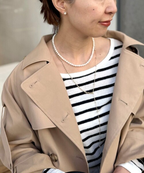 grace grace （グラスグラス）の「【grace grace/グラスグラス】淡水パールショートネックレス-Rita（ネックレス・レディース・オフホワイト・FREE）」の8枚目の写真