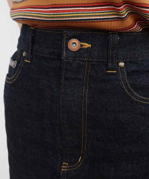 My Fav. CHILD WOMAN（マイファブチャイルドウーマン）の「11.36ozムラ糸デニム ミディアムタイトスカート（デニムスカート・レディース・ネイビー・36/38）」の17枚目の写真