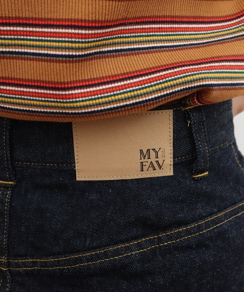 My Fav. CHILD WOMAN（マイファブチャイルドウーマン）の「11.36ozムラ糸デニム ミディアムタイトスカート（デニムスカート・レディース・ネイビー・36/38）」の19枚目の写真
