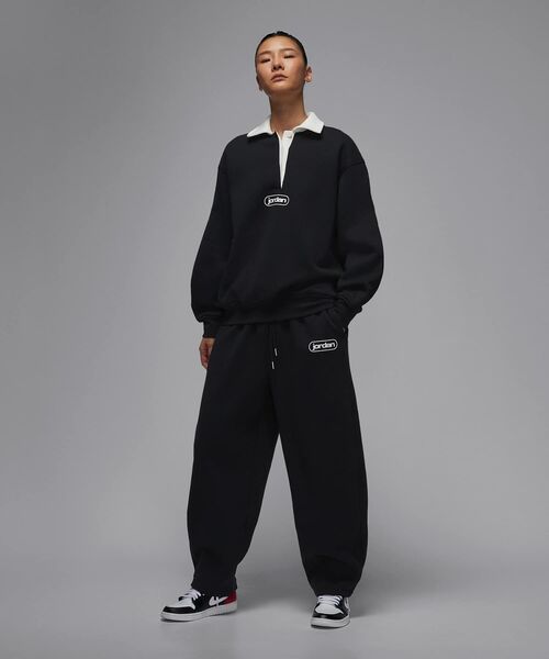 JORDAN BRAND(ジョーダンブランド)の「《セットアップ対応商品》ジョーダン フライト フリース ウィメンズ バギー パンツ / Jordan Flight Fleece Women's Baggy Pants IF1002-010 Black(スウェットパンツ・レディース・ブラック・XL/L/M/S/XS)」の7枚目の写真
