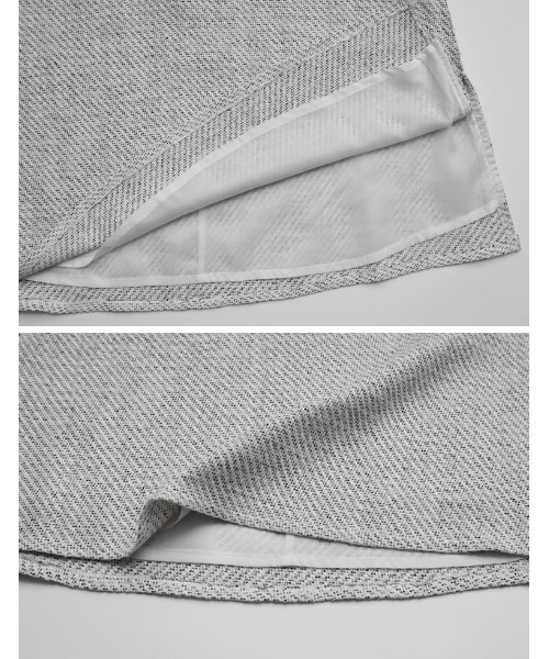 Re:EDIT（リエディ）の「[大きいサイズ有]モノトーンツイードVネックベスト（ベスト・レディース・ブラック/アイボリー・MEDIUM/LARGE/X-LARGE）」の21枚目の写真