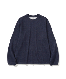 LAB12（ラボ12）の「エッセンシャルニットTシャツ（ネイビー）（Tシャツ/カットソー）」