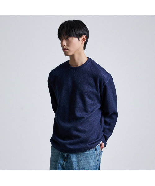 LAB12(ラボ12)の「エッセンシャルニットTシャツ(ネイビー)(Tシャツ/カットソー・メンズ・その他・MEDIUM/SMALL)」の2枚目の写真