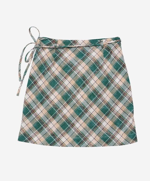 Stockholm Surfboard Club(ストックホルムサーフボードクラブ)の「Stockholm Surfboard Club/ストックホルムサーフボードクラブ スカート Wrap Skirt(スカート・レディース・グリーン・38/40/36)」の4枚目の写真