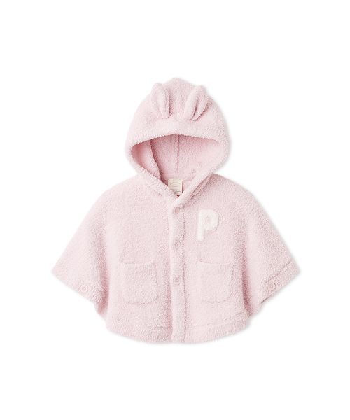 gelato pique(ジェラートピケ)の「【BABY】パウダーアニマルポンチョ(その他ベビーウェア・キッズ・ライトピンク・80)」の1枚目の写真