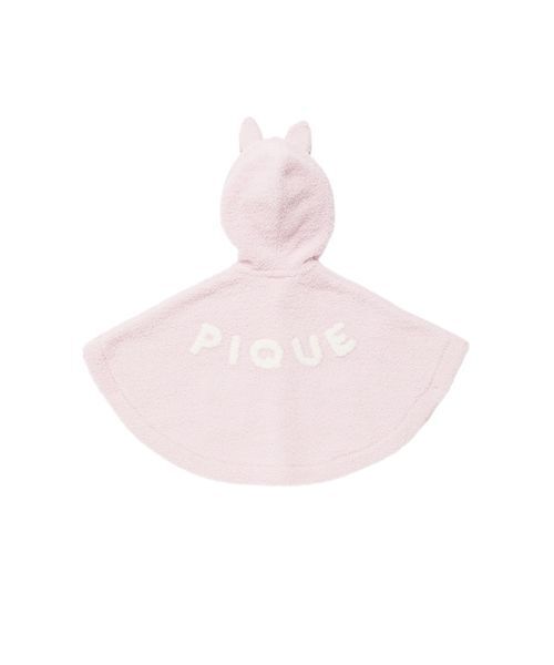 gelato pique(ジェラートピケ)の「【BABY】パウダーアニマルポンチョ(その他ベビーウェア・キッズ・ライトピンク・80)」の10枚目の写真