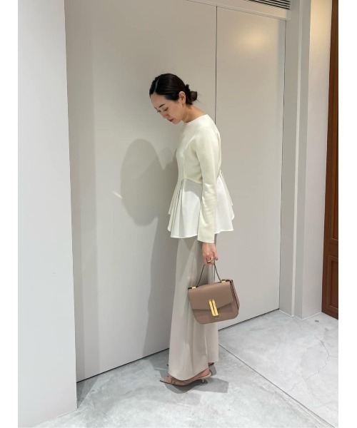 ESTNATION(エストネーション)の「ESTNATION / トリアセバイヤス パンツ(その他パンツ・レディース・ベージュ/ブラック・38/36/34)」の17枚目の写真