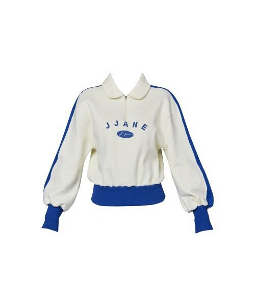 J.JANE(ジェイジェーン)の「カラー配色スウェットセット (ディープブルー)(セットアップ・レディース・ダークブルー・ONE SIZE)」の2枚目の写真